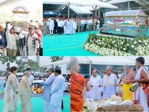 Ex-CM, Padma Vibhushan Krishna’s funeral held with state honours in K’taka